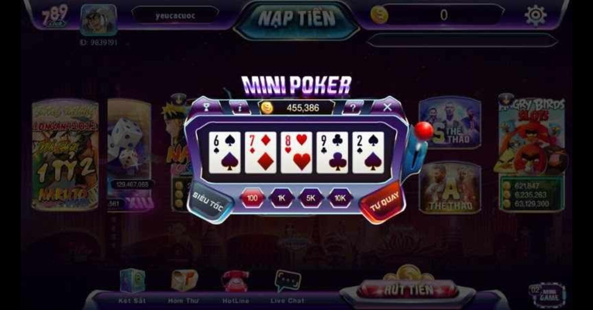 Game bài Poker online 789Club Vip là gì