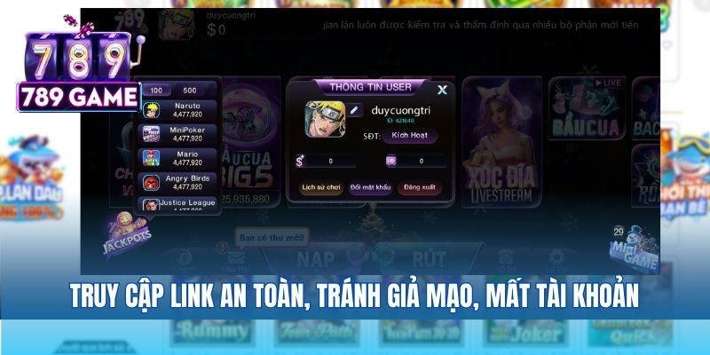 Truy cập 789club link an toàn nhất tại website